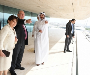 Armenian President in Qatar; Visits Qatar Foundation