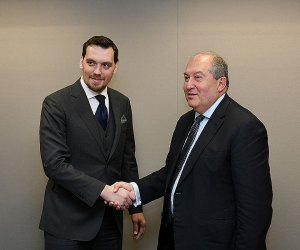 Armenian President and Ukraine PM Meet in London