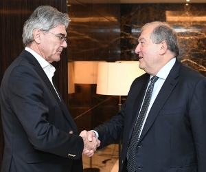 «Սիմենս»-ը կուսումնասիրի Հայաստանի հետ համգործակցության հնարավորությունները. նախագահ Սարգսյանն Աբու Դաբիում հանդիպել է ընկերության ղեկավարին