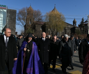 Armenian President Attends Gyumri Memorial Service for 1988 Earthquake Victims