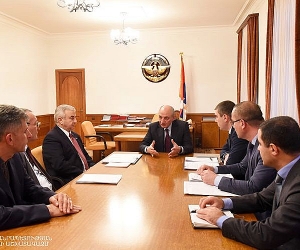 Artsakh President Discusses 2020 Budget with Political Party Reps