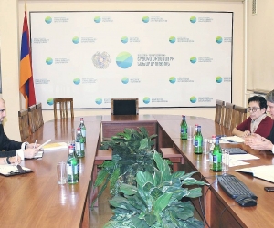 Շրջակա միջավայրի նախարարն ընդունել է Հայաստանում ՄԱԿ-ի Զարգացման ծրագրի մշտական ներկայացուցչի գլխավորած պատվիրակությանը