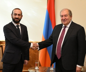 Президент Армен Саркисян встретился с Председателем Национального Собрания Араратом Мирзояном