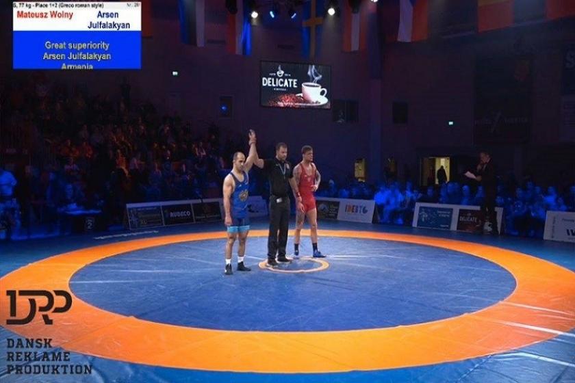 Armenia's Arsen Julfalakyan Wins at Denmark Greco-Roman Wrestling Tournament