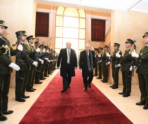 Armenian President Meets with Palestinian National Authority President Abbas in Bethlehem
