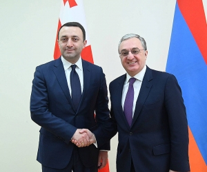 Armenian Foreign Minister Discusses Regional Issues with Visiting Georgian Defense Minister