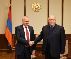 Արմեն Սարգսյանն ընդունել է ՌԴ արտակարգ և լիազոր դեսպան Սերգեյ Կոպիրկինին