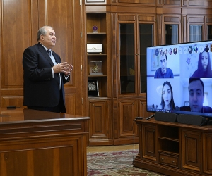 Արմեն Սարգսյանը հեռավար դասախոսություն է կարդացել ԵՊՀ արևելագիտության ֆակուլտետի մի խումբ ուսանողների համար