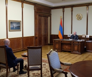 Նախագահ Արմեն Սարգսյանն ընդունել է Հայկական բարեգործական ընդհանուր միություն (ՀԲԸՄ) Հայաստանի նախագահ Վազգեն Յակուբյանին