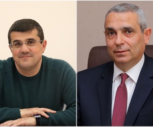 Араик Арутюнян и Масис Маилян продолжат борьбу во втором туре президентских выборов в Арцахе
