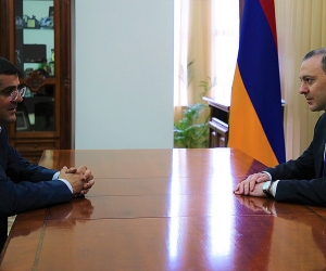Անվտանգության խորհրդի քարտուղար Արմեն Գրիգորյանն ընդունել է Արցախի նորընտիր նախագահին