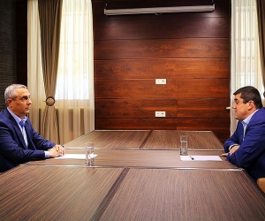 Artsakh Foreign Minister and New President Meet