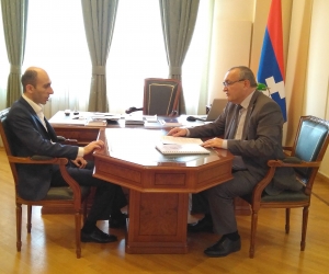Արթուր Թովմասյանն ընդունել է Արցախի Մարդու իրավունքների պաշտպանին