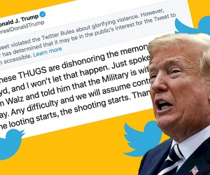 «Twitter»-ը թաքցրել է Թրամփի գրառումը՝ համարելով այն բռնության արդարացում