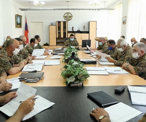 Արցախում տեղի է ունեցել ռազմական խորհրդի հեռավար նիստ