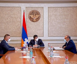 Արայիկ Հարությունյանն ընդունել է Հադրութի շրջանի վարչակազմի ղեկավարին