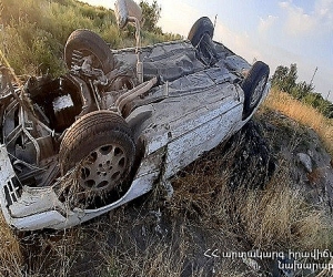 Էջմիածին-Մարգարա ճանապարհին ավտովթարի հետևանքով մարդ է մահացել