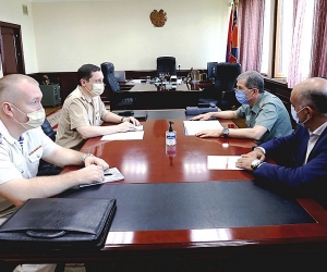 ԶՈՒ ԳՇ պետն ընդունել է ՌԴ դեսպանության ռազմական կցորդին