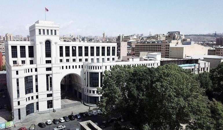 Armenian Foreign Ministry Describes Renewed Azerbaijani Military Operations as "Treacherous Violation" of the Ceasefire