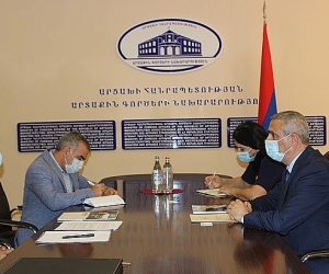 Masis Mayilian Received the Newly Appointed Head of the ICRC Artsakh Mission