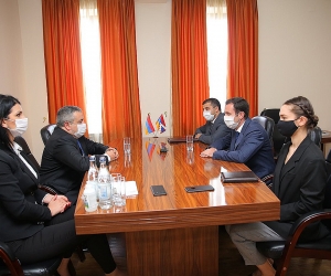 ՍԱՏՄ ղեկավար Գեորգի Ավետիսյանը հանդիպել է Արցախի գյուղատնտեսության նախարար Աշոտ Բախշիյանի հետ