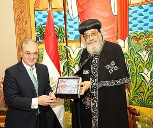 Armenian Foreign Minister and Pope of the Coptic Orthodox Church of Alexandria Meet in Egypt