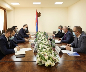 Տեղի է ունեցել աշխատանքային հանդիպում ԲՏԱ նախարարության և Արցախի էկոնոմիկայի և արտադրական ենթակառուցվածքների նախարարության գործընկերների միջև