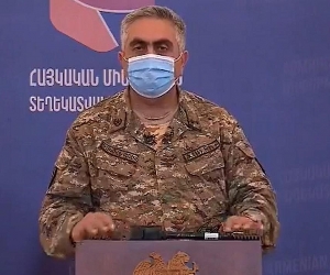 ՊՆ պաշտոնական ներկայացուցիչ Արծրուն Հովհաննիսյանի մամուլի ասուլիսը (ուղիղ)