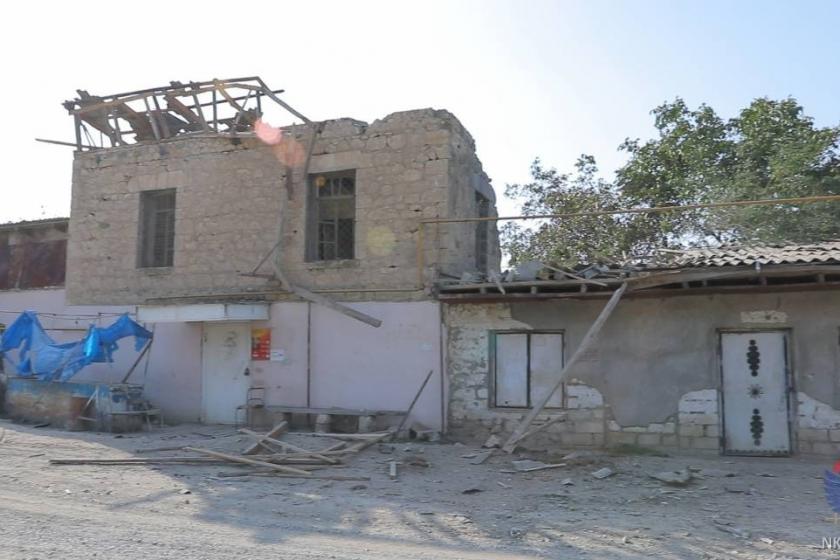 Последствия обстрела мирных населенных пунктов Арцаха