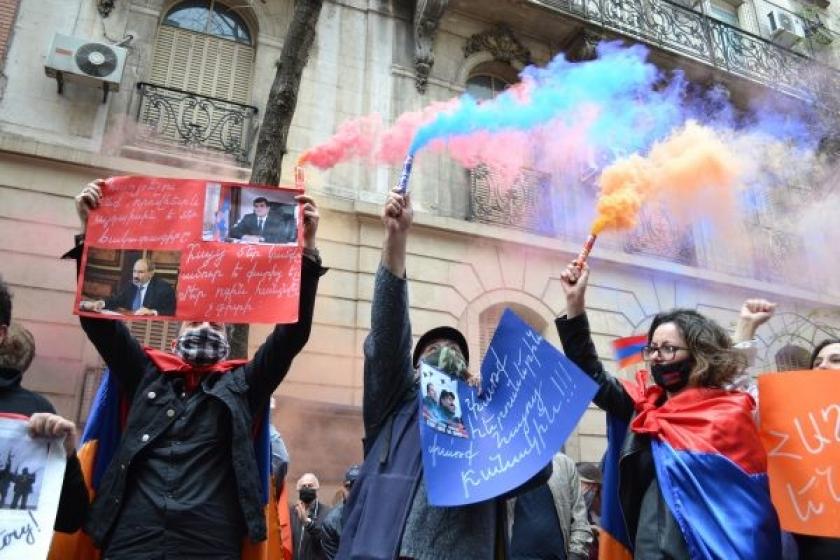 Armenians in Buenos Aires Protest Against Azerbaijani Aggression