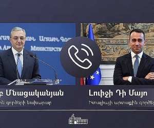 Զոհրաբ Մնացականյանը հեռախոսազրույց է ունեցել Իտալիայի արտգործնախարարի հետ