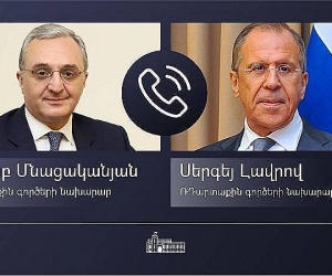 ԱԳ նախարար Զոհրաբ Մնացականյանը հեռախոսազրույց է ունեցել ՌԴ ԱԳ նախարար Սերգեյ Լավրովի հետ