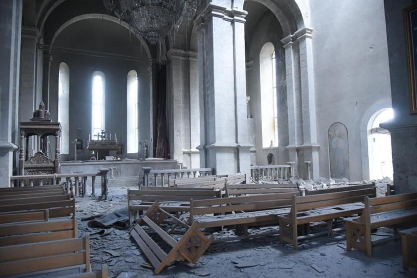 Азербайджан нанес удар по церкви Казанчецоц в Шуши 