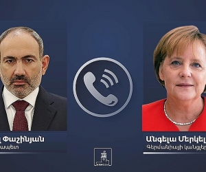 Pashinyan, Merkel Discuss Karabakh Situation Since Ceasefire Declaration