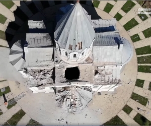 Video: Damaged Ghazanchetsots Cathedral in Shushi