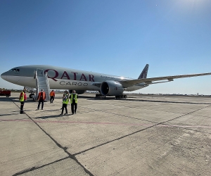 Qatar Airliner Carrying Humanitarian Aid from L.A. Reaches Yerevan