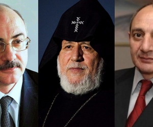 Catholicos Garegin II, Former Artsakh Presidents Discuss Fighting