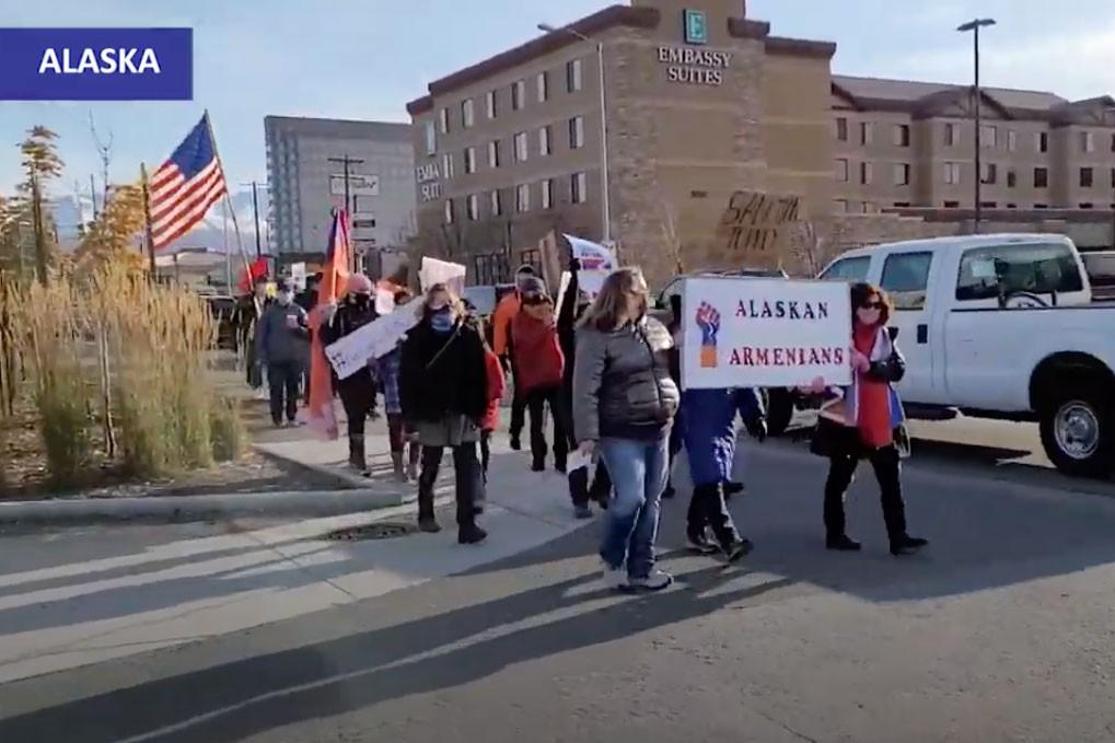 В штате Аляске прошла акция протеста против турецко-азербайджанской агрессии