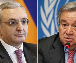 Armenian Foreign Minister, UN Secretary-General Discuss Humanitarian Crisis in Artsakh
