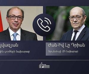 Հայաստանի և Ֆրանսիայի արտգործնախարարները հեռախոսազրույց են ունեցել