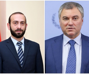Արարատ Միրզոյանը հեռախոսազրույց է ունեցել Ռուսաստանի Պետական դումայի նախագահի հետ