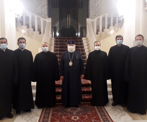 Catholicos Garegin II Hosts Dadivank Monastery Clergymen