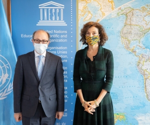 Armenian Foreign Ambassador and UNESCO Head Discuss Safeguarding Artsakh's Cultural Sites