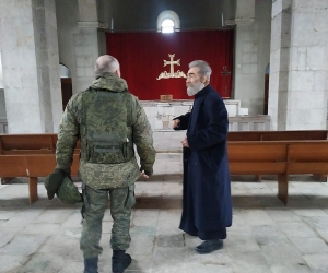 Artsakh Primate Visits Martuni Churches