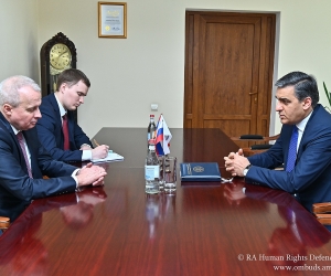ՄԻՊ-ը ՌԴ դեսպանի հետ հանդիպմանն ընդգծել է Ադրբեջանում պահվող հայ գերիների վերադարձի հրատապությունը