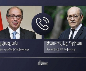 Հայաստանի և Ֆրանսիայի ԱԳ նախարարները հեռախոսազրույց են ունեցել