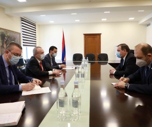 Նախարար Վահրամ Դումանյանը հանդիպում է ունեցել ՀՀ-ում Վրաստանի դեսպանի հետ
