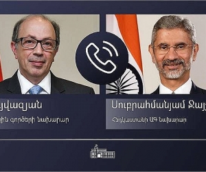 Արա Այվազյանի հեռախոսազրույց է ունեցել Հնդկաստանի ԱԳՆ հետ
