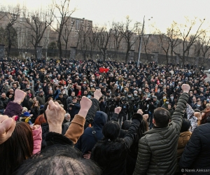 Митинг оппозиции на проспекте Баграмяна 
