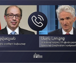 Armenian Foreign Minister, UN Under-Secretary General Discuss Humanitarian Aid for Artsakh